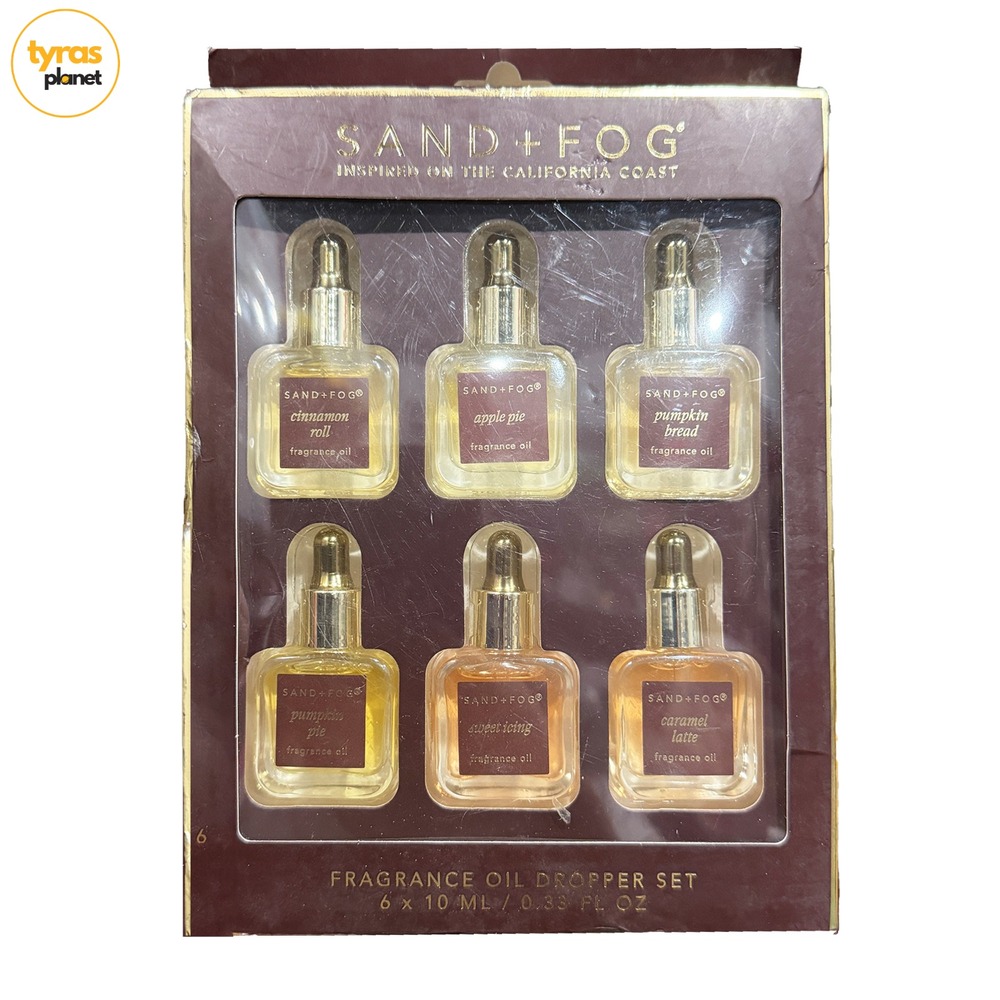 Sand + Fog Diffuser Oil Autumn Fragrance Discovery Set 6pc 10mL Gourmand Luxury